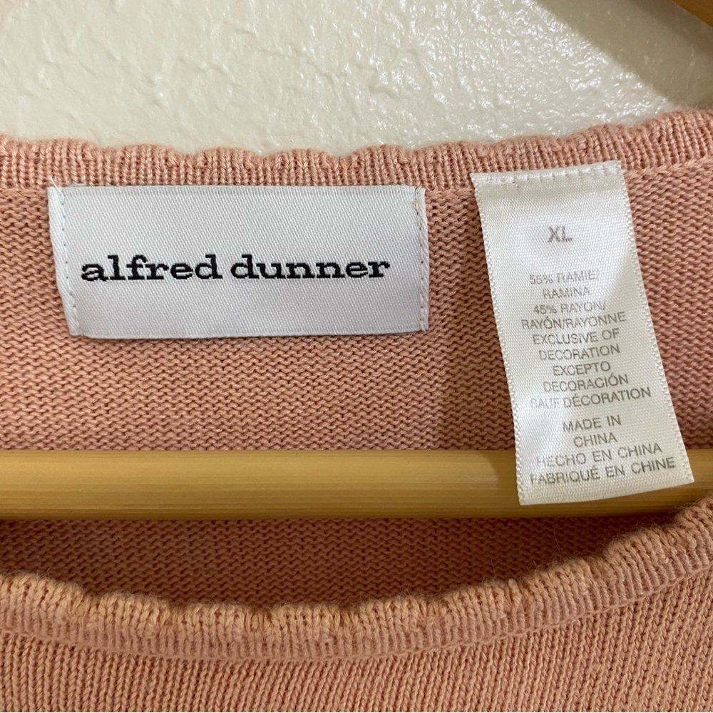 Alfred Dunner Blush bead Embellished Short Sleeve Top size XL - Picture 7 of 8